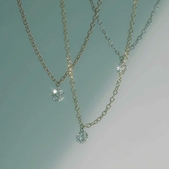 Cat Bird Jewelry - Catbird 14k Yellow Gold Diamond Pinprick Necklace